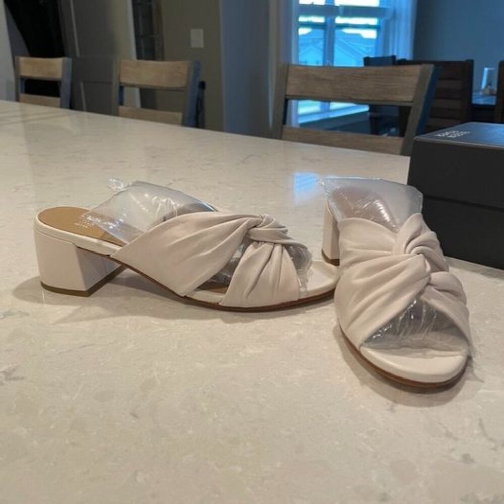 Eileen Fisher "Vow" Heels - Ivory - Size 8.5